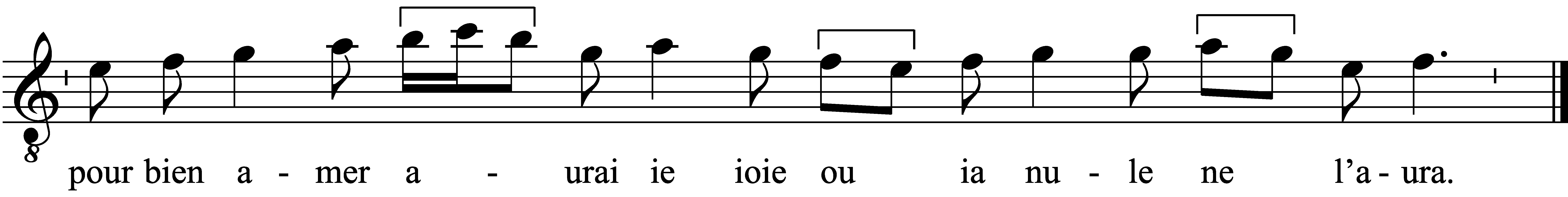 Refrain musical notation